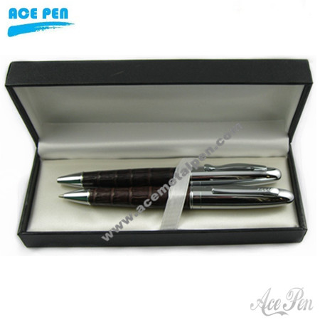 PU Leather Metal Pens Sets