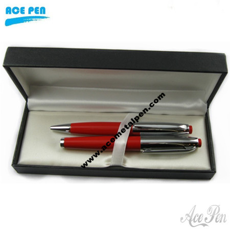 Hot -sell Nice Red Laquer finish Gift Pen Sets