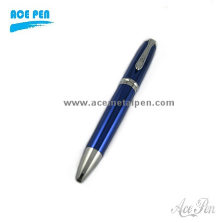 Blue Laquer finish Metal Ball Pen with high quality