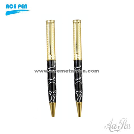 High quality leather ball pen