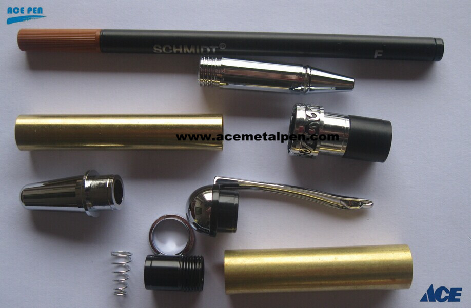 Sedona Rollerball Pen Kits in Chrome/Black Chrome