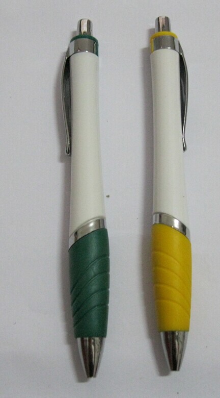 Plastic click version ball pen for promotional gifts